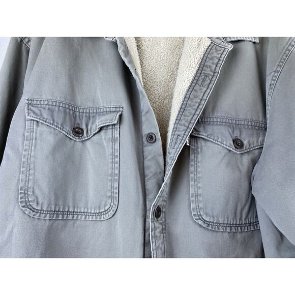 Vintage Levi’s Sz XL Thick Work Coat Fleece Lined Button, Pockets, LS Btn Close - Picture 2 of 8